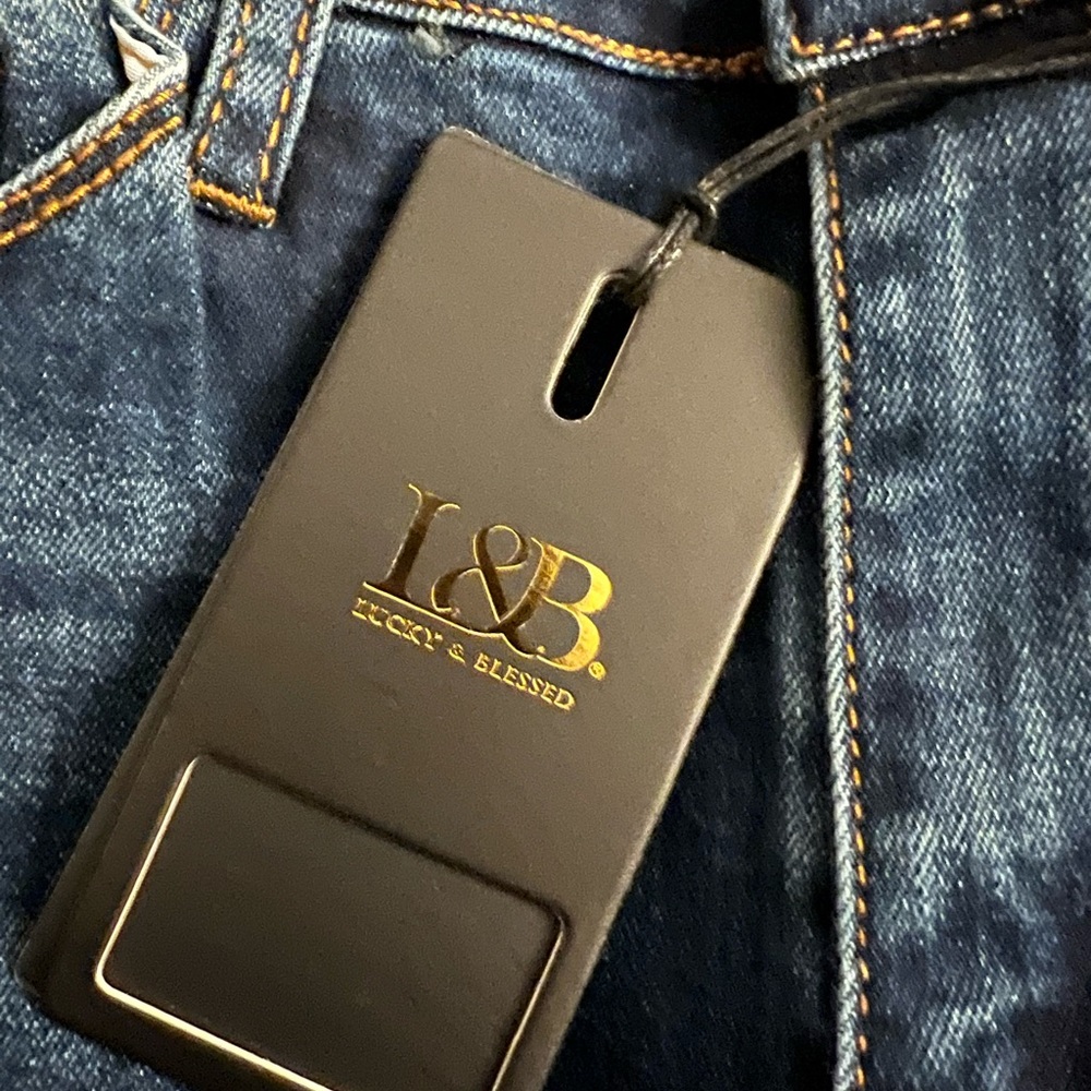 L&B Mid Wash Bell Bottom Jeans W Leg Insert-NWT. NEW ITEM. - Picture 7 of 8